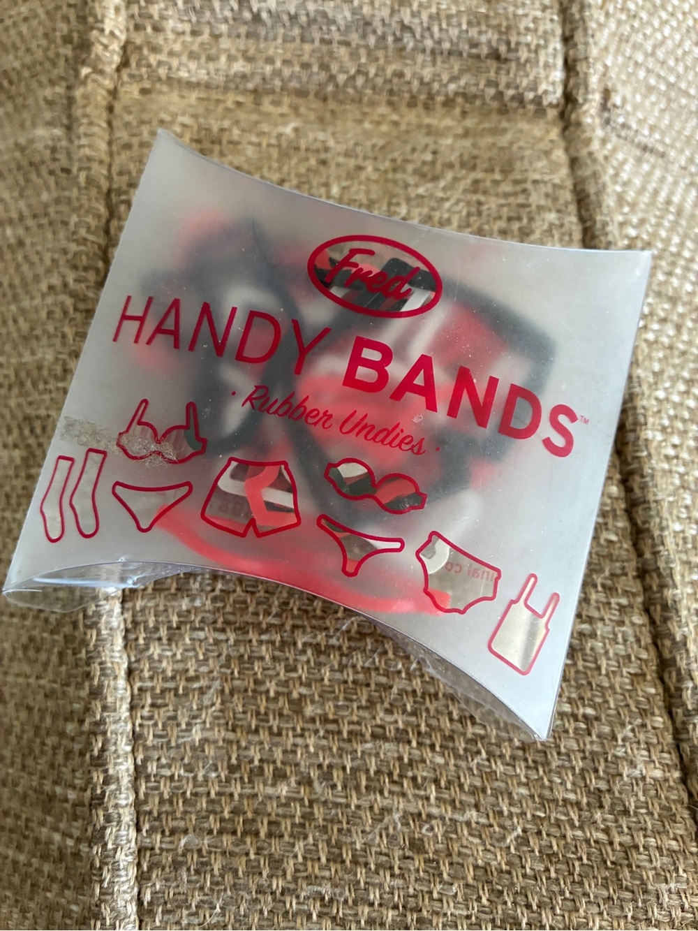 Fred Handy Bands Elastic Undie Grips in Red and Black